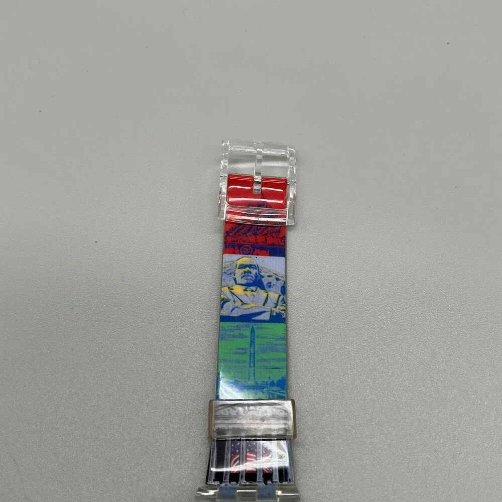 National Archives Capital Landmarks Mens Watch 35mm Blue Dial Multicolor Strap